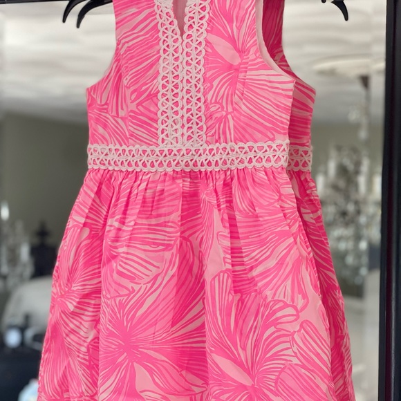 Lilly Pulitzer Mini Franci Prosecco Pink Fronds Size 10 - Picture 4 of 7